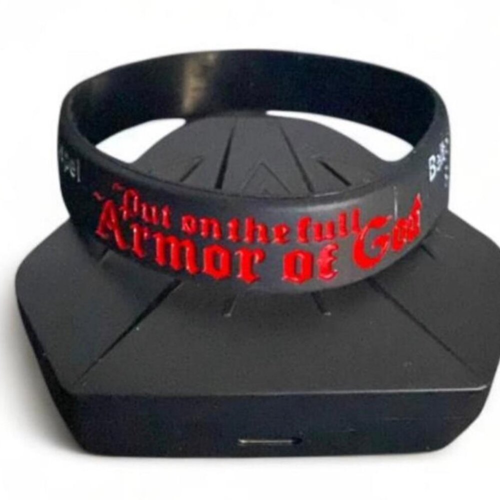 NEW - ARMOR OF GOD LUXURY SET COLLECTION STAINLESS STEEL CHAIN/RING & BRACELET - Picture 10 of 12